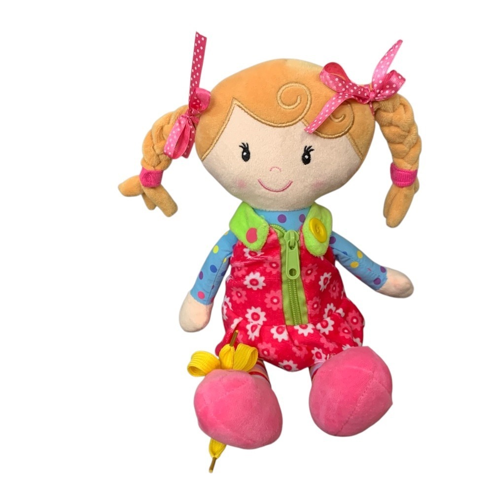 Snuggle Stuffs Sugar Snap Activity‎ Educational Stuffed Doll for toddlers.